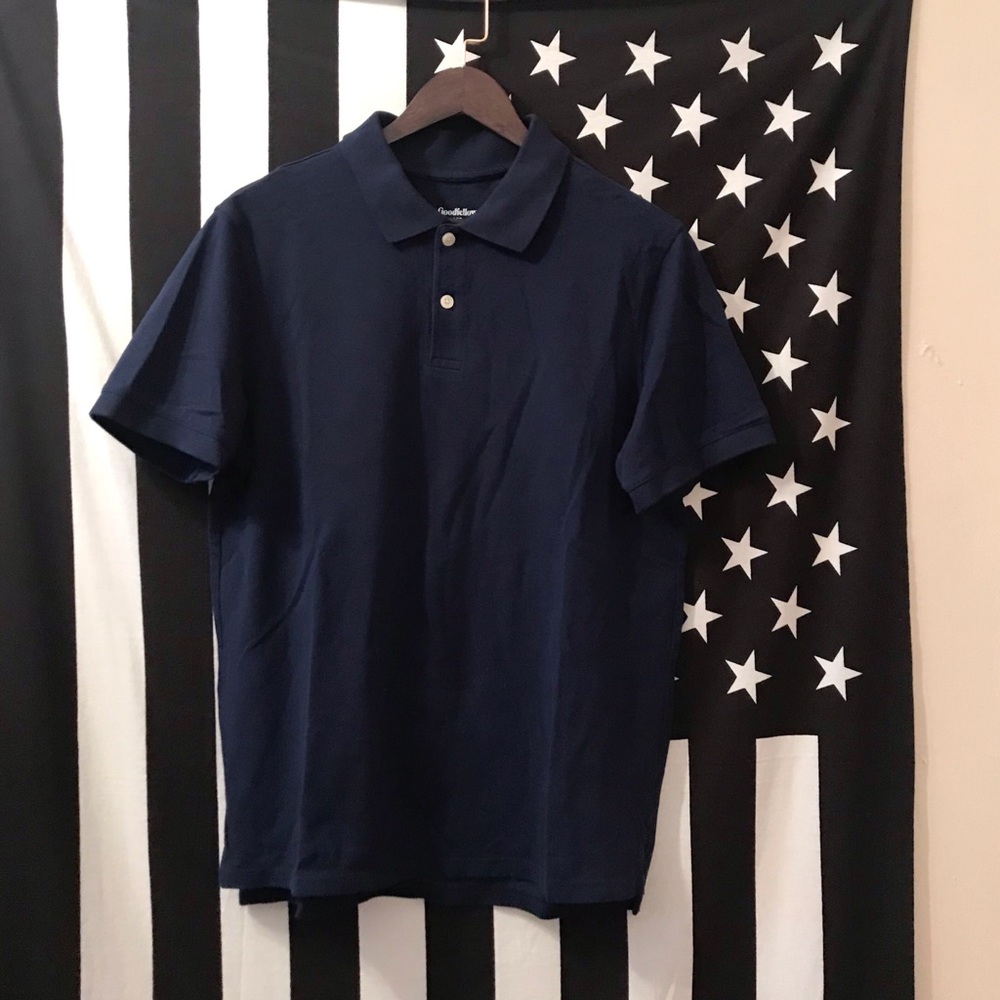 ❗️ BLACK FRIDAY ❗️ Navy Blue Polo Button Up